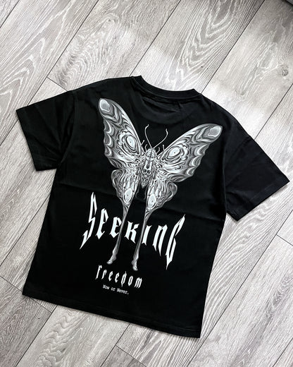 BLACK SEEKING FREEDOM T-SHIRT