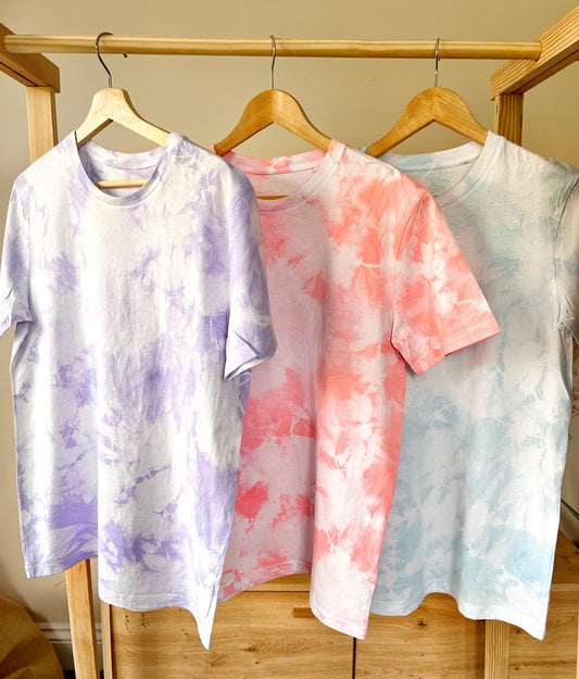 Tie Dye 100% Organic Cotton Tshirts