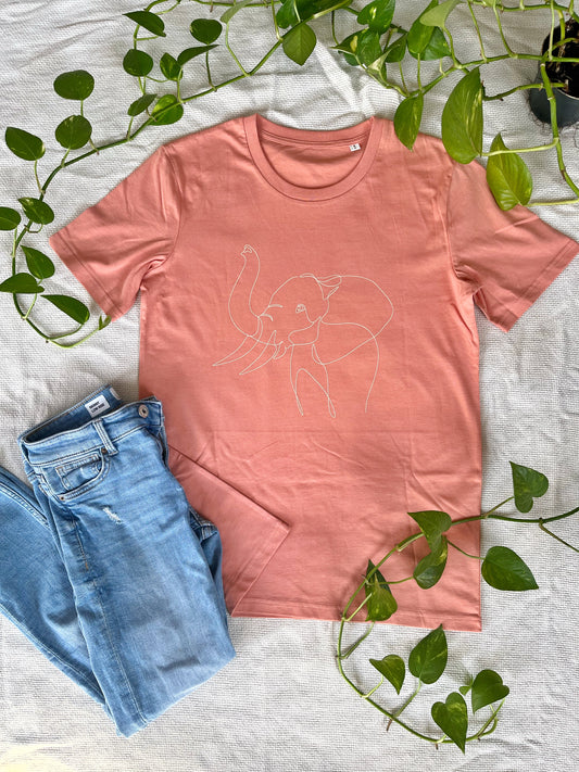 Elephant One Line T-Shirt