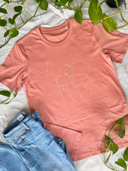 Elephant One Line T-Shirt