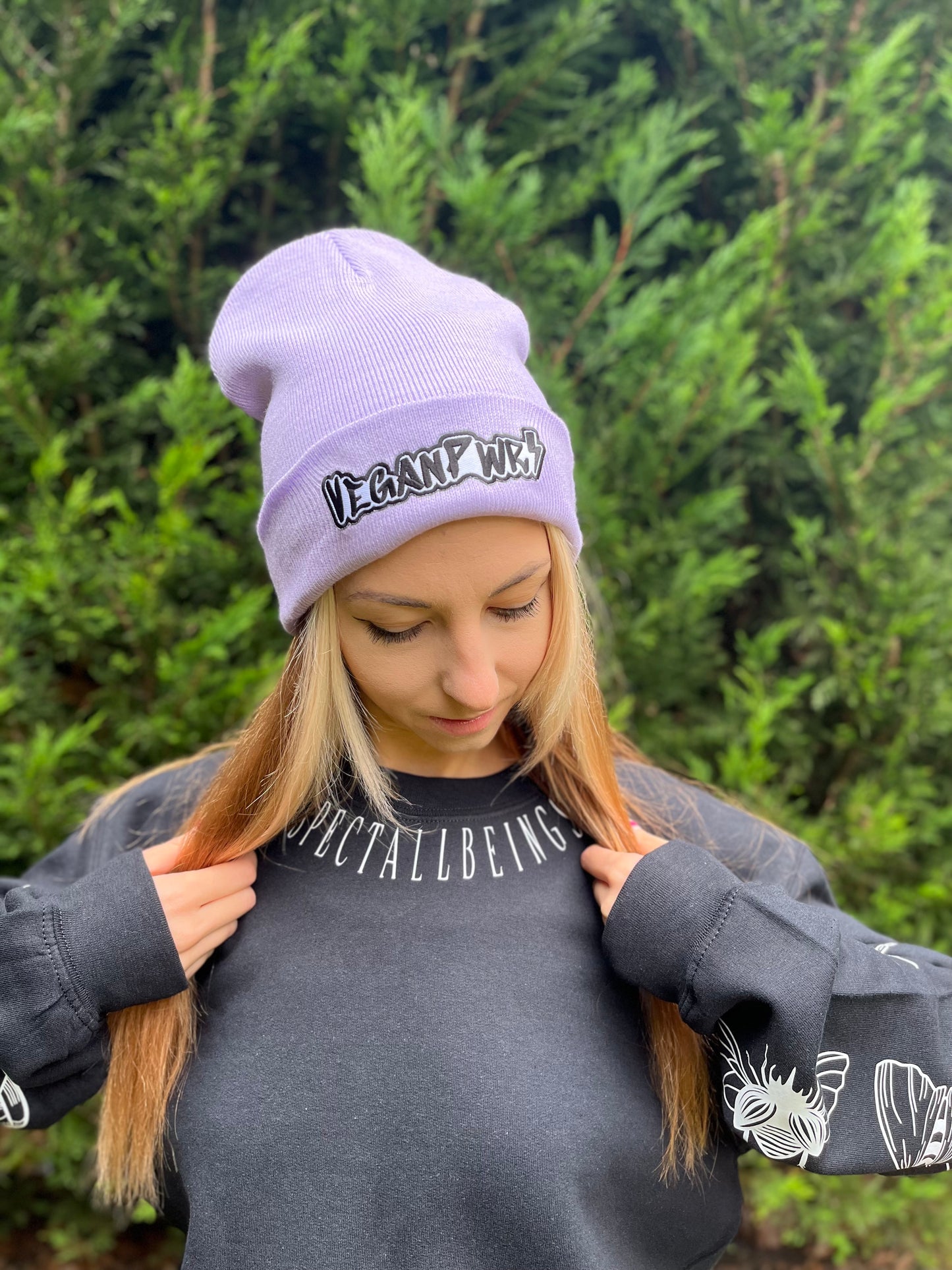 Vegan PWR Soft Fabric Beanies