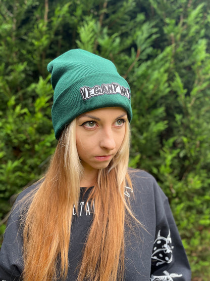 Vegan PWR Soft Fabric Beanies