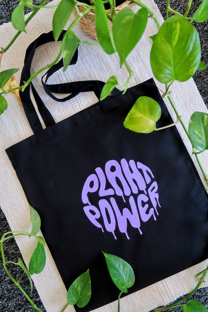 Plant Power Cotton Shopping Tote Bag