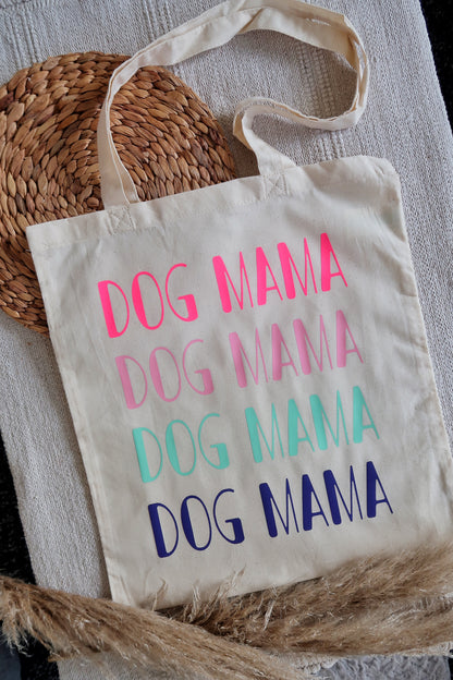 Dog Mama Cotton Tote Bag