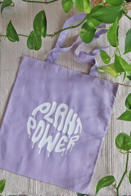 Plant Power Cotton Shopping Tote Bag