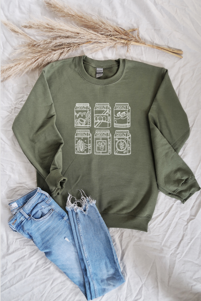 Plant Based Milks Unisex Crewneck Sweatshirt