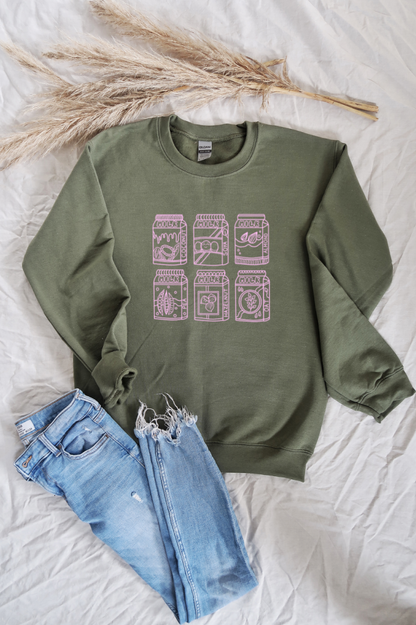 Plant Based Milks Unisex Crewneck Sweatshirt