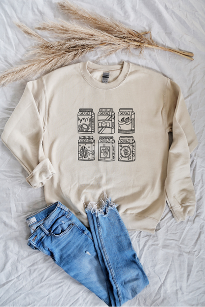 Plant Based Milks Unisex Crewneck Sweatshirt