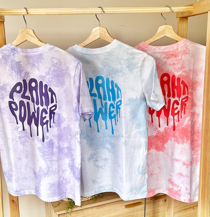 Unisex Plant Power Tie dye T-shirts